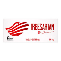 IRBESARTAN 300 MG 30 TABLETAS ECAR