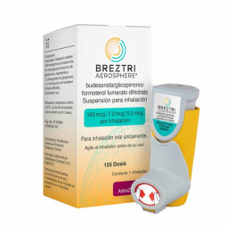 BREZTRI AEROSPHERE 160/7.2/5.0MCG INHALADOR ORAL 120 DOSIS
