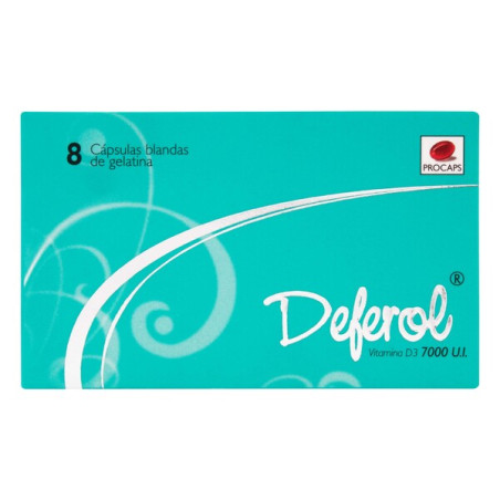DEFEROL 7000 U.I. 8 CAPSULAS BLANDAS