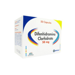 DIFENHIDRAMINA CLORHIDRATO 50 MG 50 CAPSULAS ANGLOPHARMA