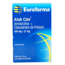 ATAK CLAV 400/57MG SUSPENSION ORAL 70 ML