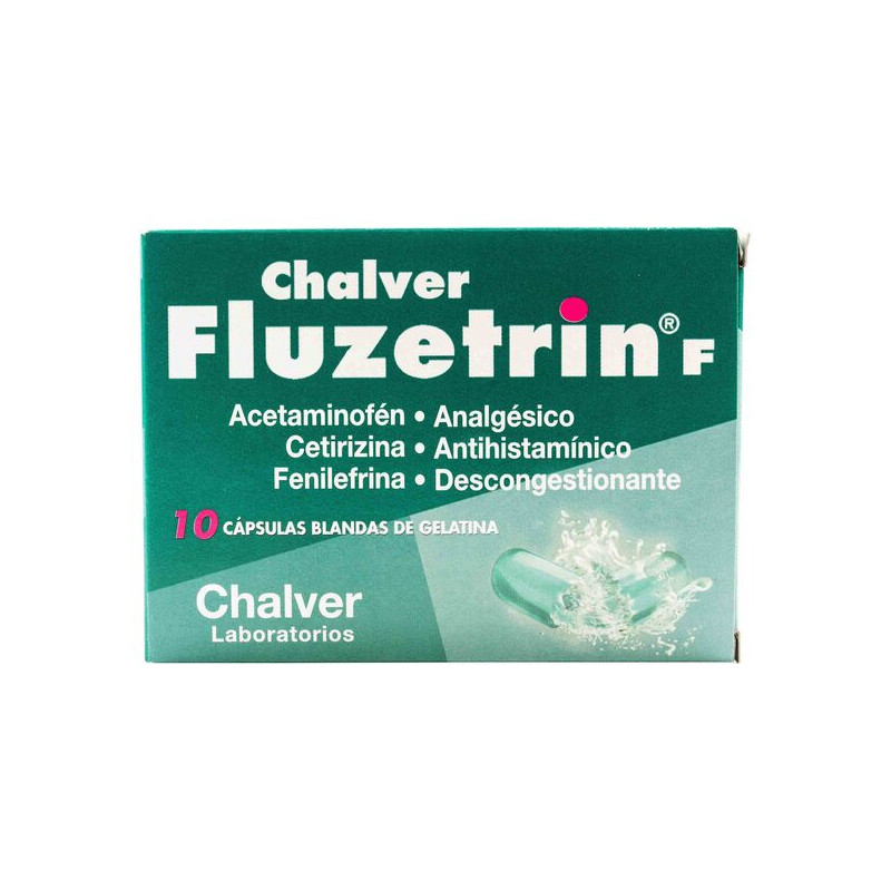 FLUZETRIN F 10 CAPSULAS BLANDAS