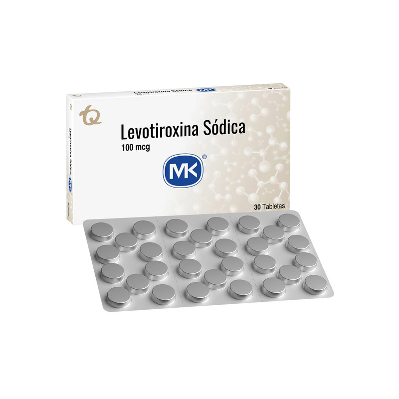 LEVOTIROXINA 100 MCG 30 TABLETAS MK