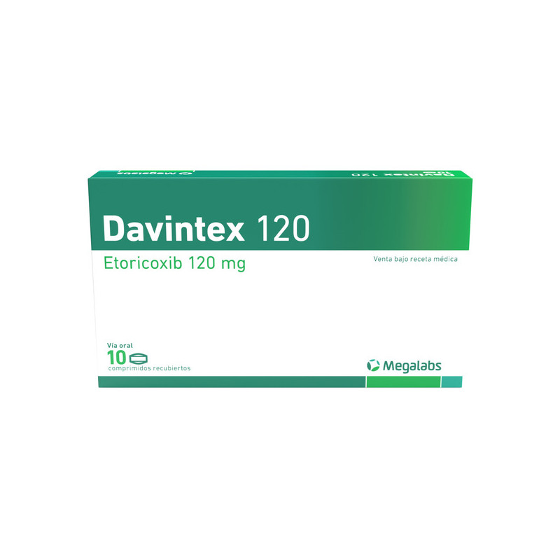 DAVINTEX 120 MG 10 COMPRIMIDOS RECUBIERTOS