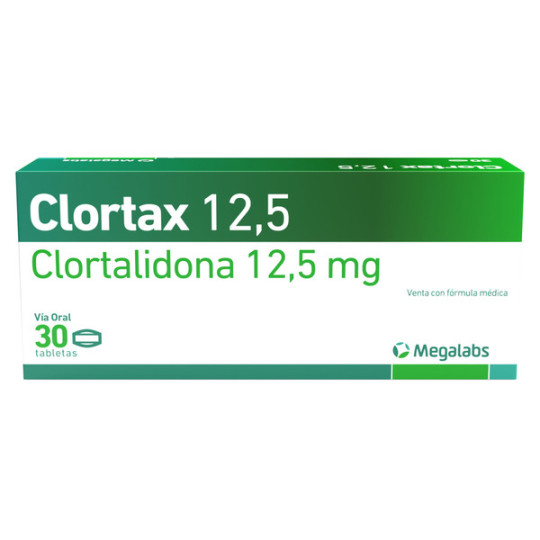 CLORTAX 12.5 MG 30 TABLETAS
