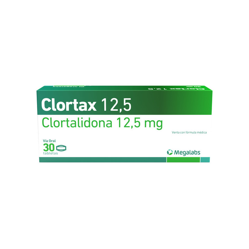 CLORTAX 12.5 MG 30 TABLETAS