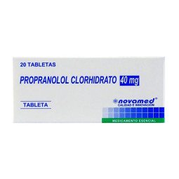PROPRANOLOL 40 MG 20 TABLETAS NOVAMED