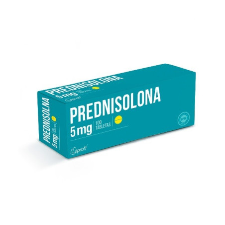 PREDNISOLONA 5 MG 100 TABLETAS LAPROFF