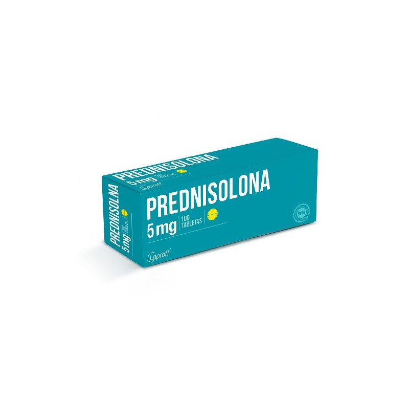 PREDNISOLONA 5 MG 100 TABLETAS LAPROFF