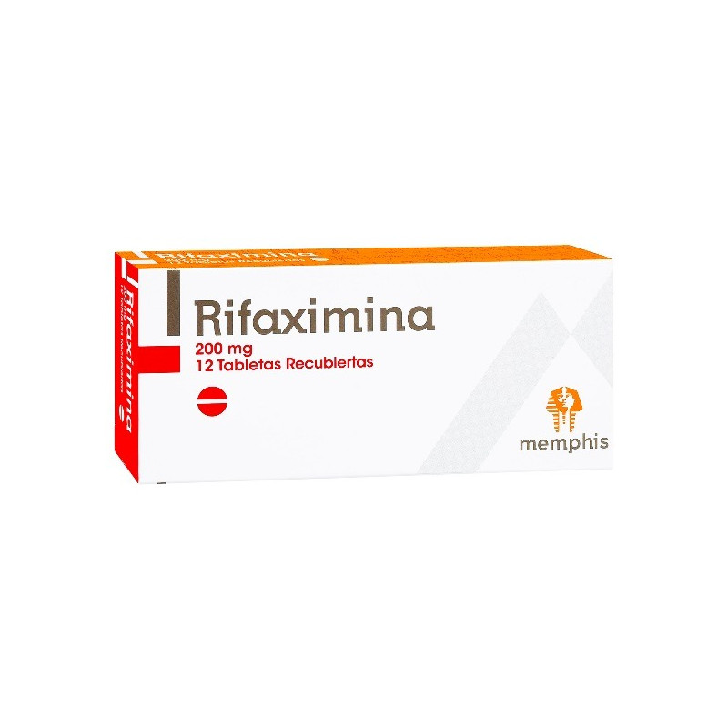 RIFAXIMINA 200 MG 12 TABLETAS RECUBIERTAS MEMPHIS