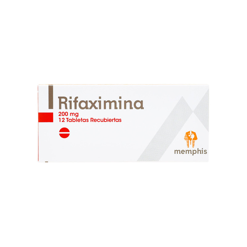 RIFAXIMINA 200 MG 12 TABLETAS RECUBIERTAS MEMPHIS