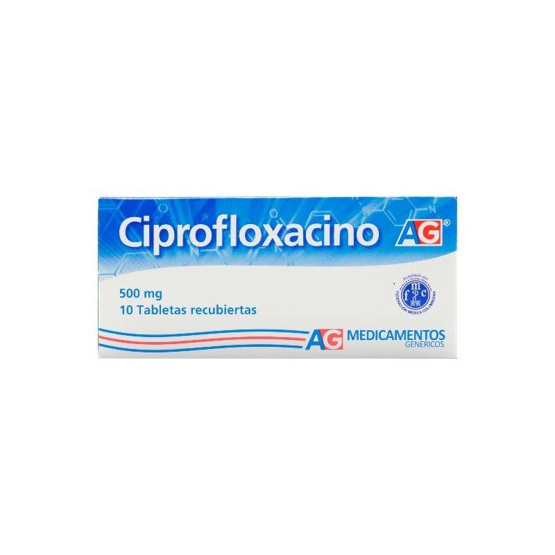 CIPROFLOXACINA 500 MG 10 TABLETAS RECUBIERTAS AMERICAN GENERICS