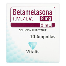 BETAMETASONA 8MG/2ML 10 AMPOLLAS VITALIS
