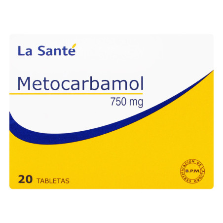 METOCARBAMOL 750 MG 20 TABLETAS LA SANTE
