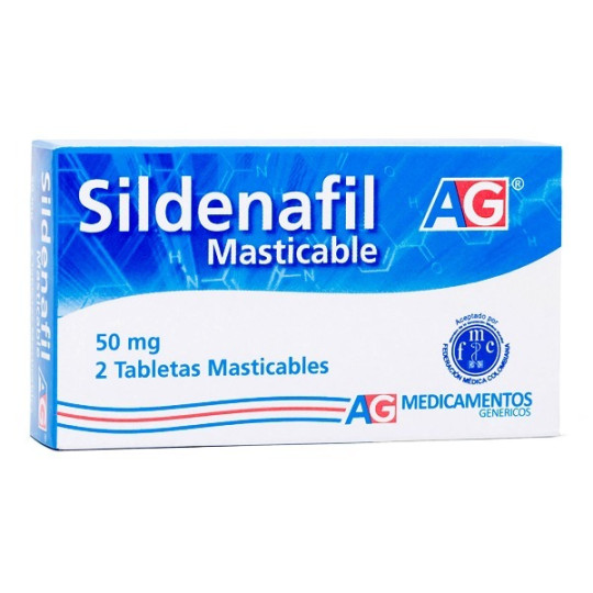 SILDENAFIL 50 MG 2 TABLETAS MASTICABLES AMERICAN GENERICS