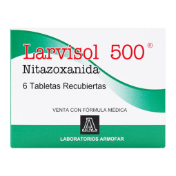 LARVISOL 500 MG 6 TABLETAS RECUBIERTAS