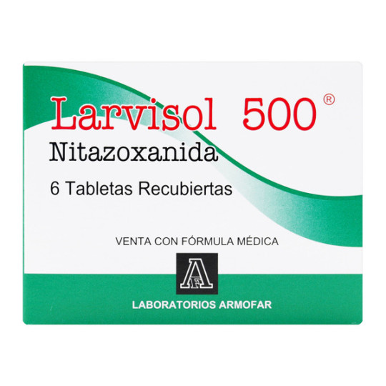 LARVISOL 500 MG 6 TABLETAS RECUBIERTAS