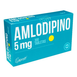 AMLODIPINO 5 MG 300 TABLETAS LAPROFF