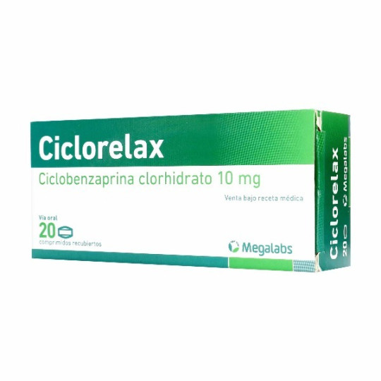 CICLORELAX 10 MG 20 COMPRIMIDOS RECUBIERTOS