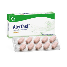 ALERFAST 180 MG 10 TABLETAS RECUBIERTAS