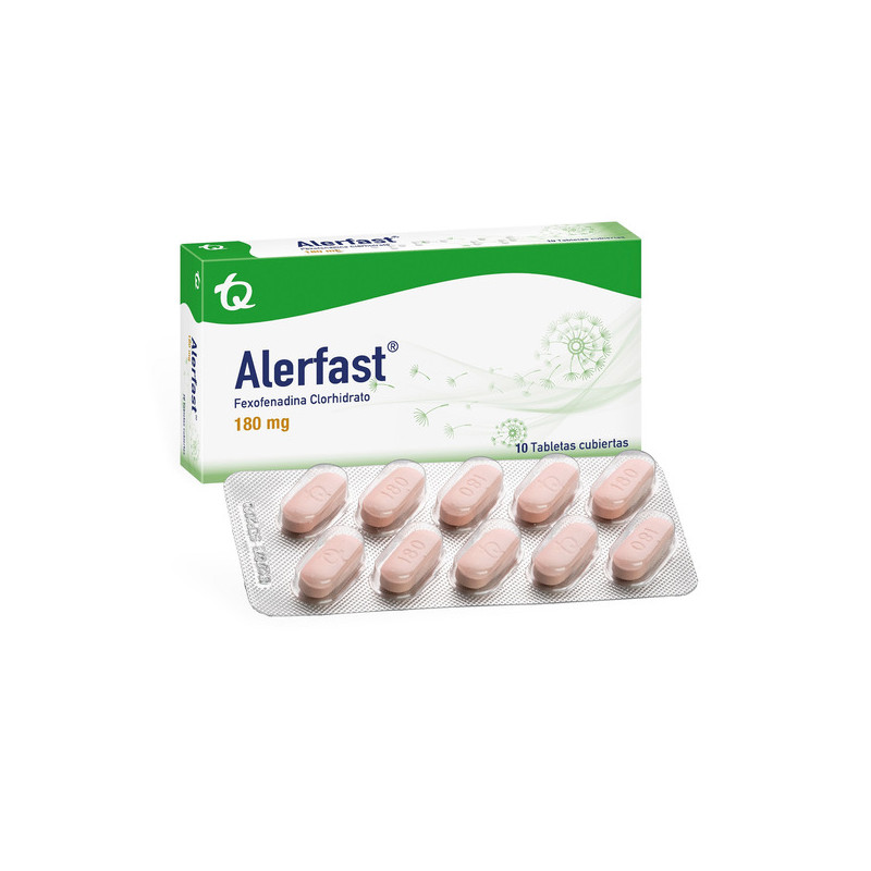 ALERFAST 180 MG 10 TABLETAS RECUBIERTAS