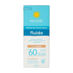 NUDE PROTECTOR FACIAL FLUIDO CON COLOR SPF 60 50 ML