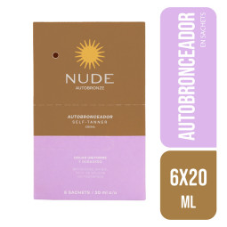 NUDE AUTOBRONCEADOR CREMA 6 SOBRES