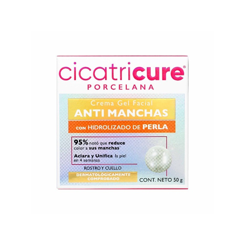 CICATRICURE CREMA GEL FACIAL PORCELANA ANTI MANCHAS 50 G