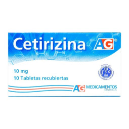 CETIRIZINA 10 MG 10 TABLETAS RECUBIERTAS AMERICAN GENERICS