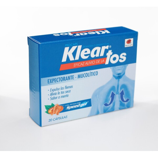 KLEAR TOS 8 MG 20 CAPSULAS BLANDAS