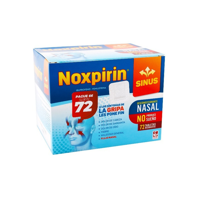 NOXPIRIN SINUS 72 TABLETAS