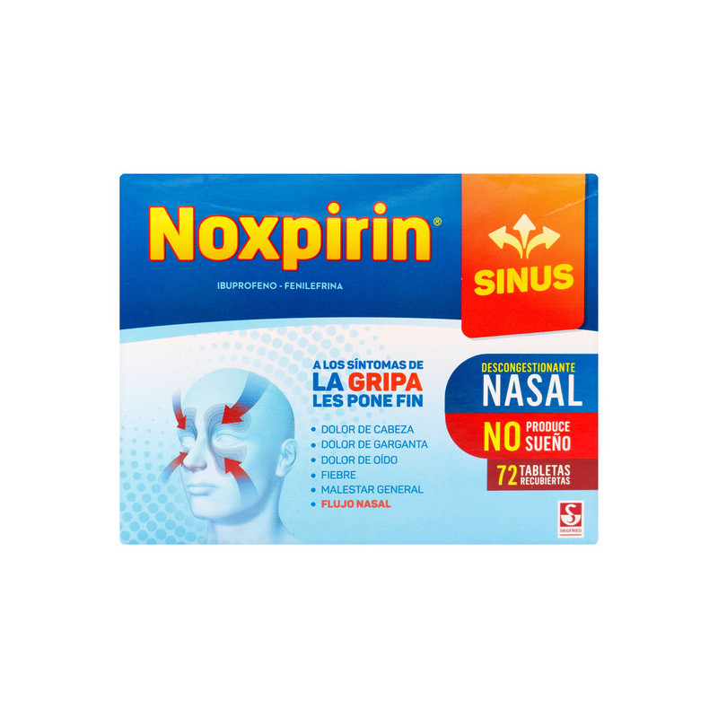 NOXPIRIN SINUS 72 TABLETAS