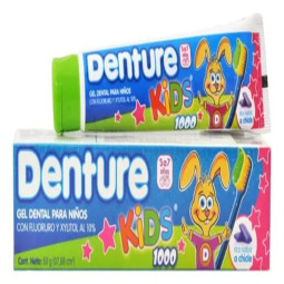 DENTURE KIDS GEL CHICLE 50 G