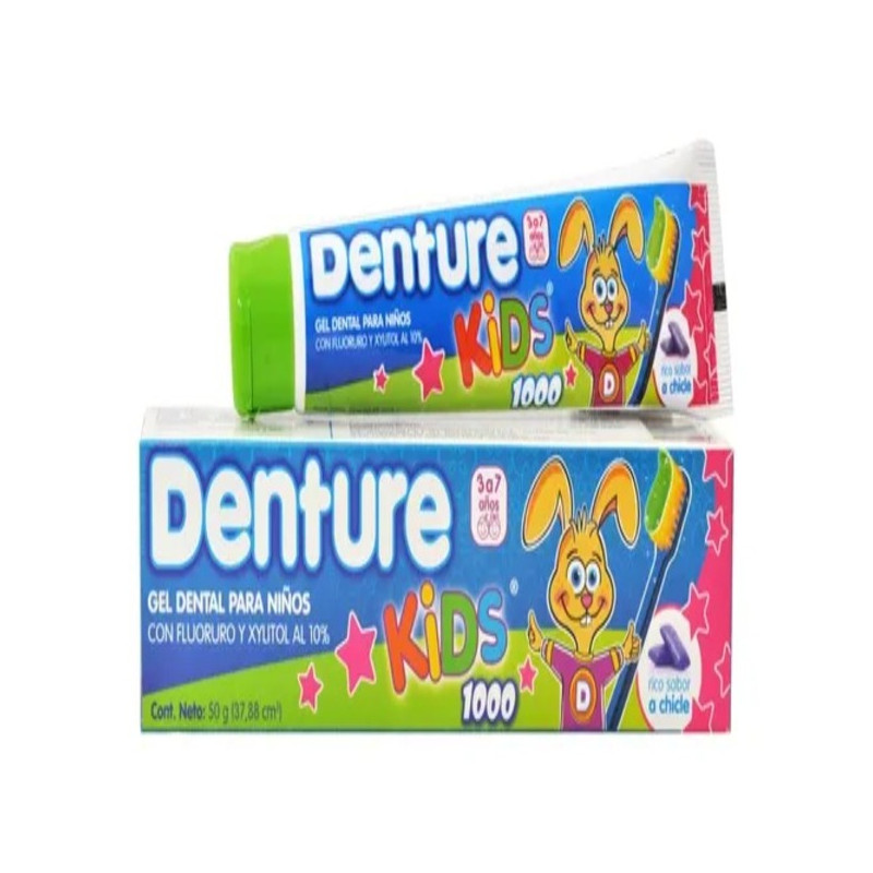 DENTURE KIDS GEL CHICLE 50 G