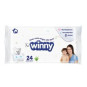 WINNY TOALLITAS HUMEDAS ALOE + VITAMINA E 24 UNIDADES