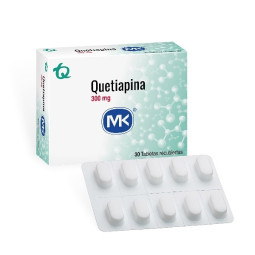 QUETIAPINA 300 MG 30 TABLETAS RECUBIERTAS MK