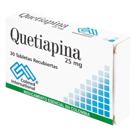 QUETIAPINA 25 MG 30 TABLETAS RECUBIERTAS COLMED