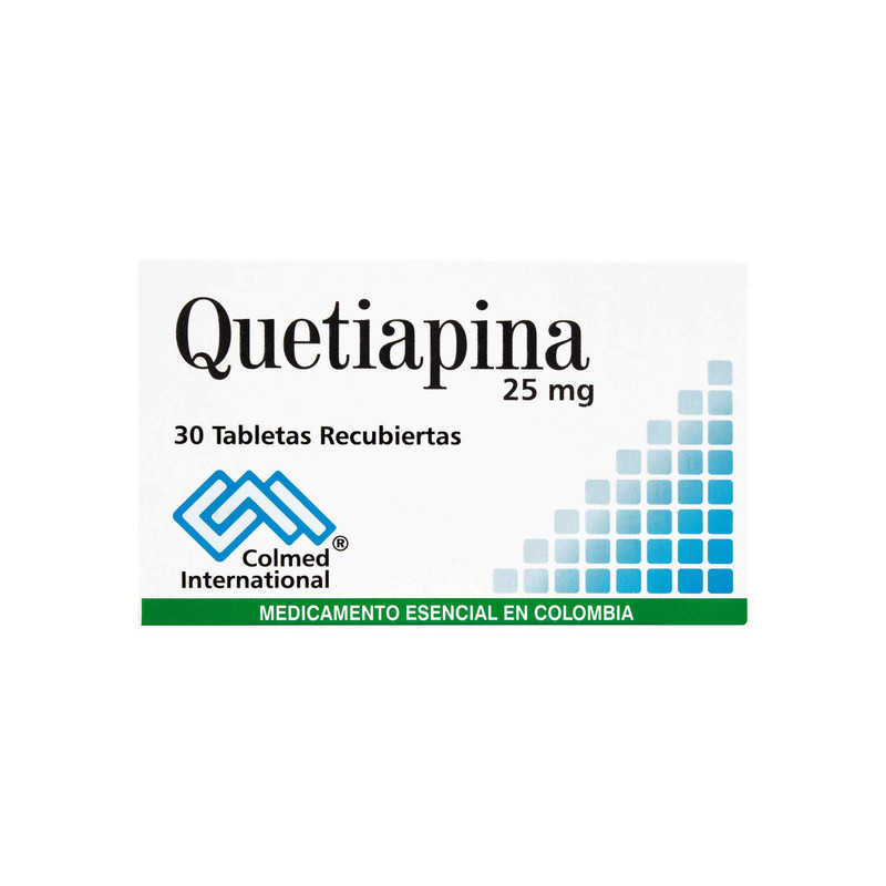 QUETIAPINA 25 MG 30 TABLETAS RECUBIERTAS COLMED