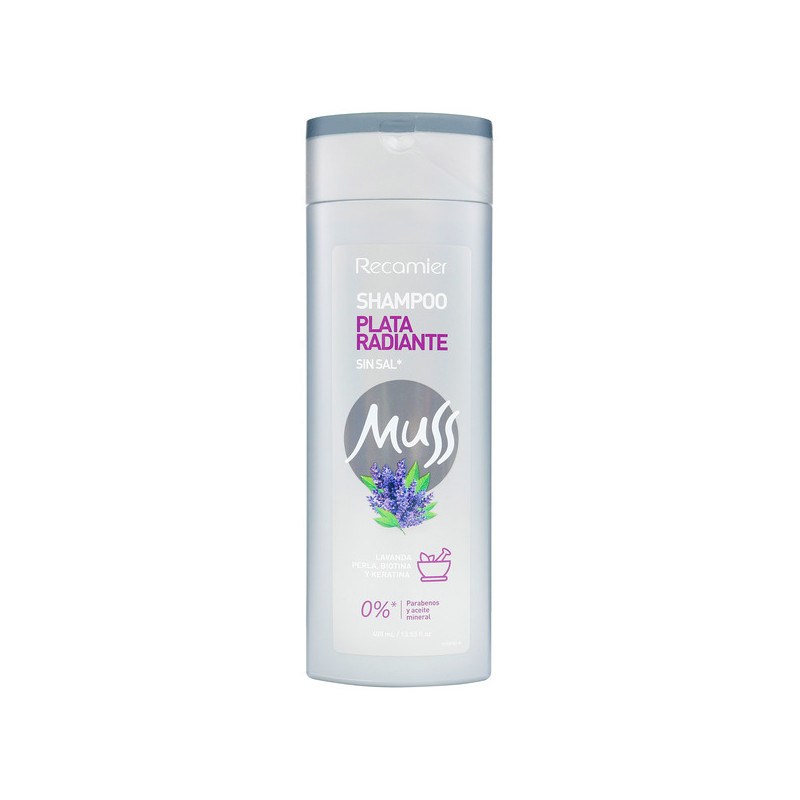 MUSS SHAMPOO PLATA RADIANTE 400 ML