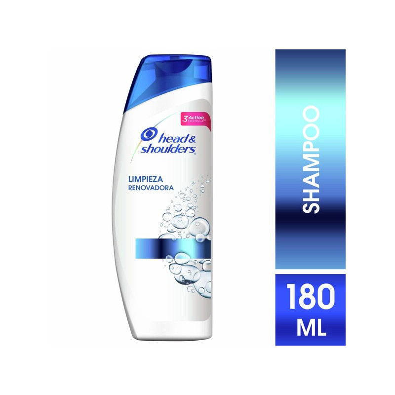 HEAD & SHOULDERS SHAMPOO LIMPIEZA RENOVADORA 180 ML