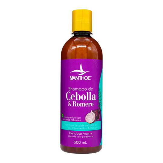 MANTHOE SHAMPOO CEBOLLA & ROMERO 500 ML