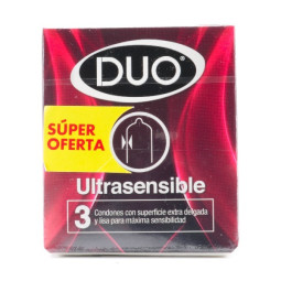 PRESERVATIVO SANAMED DUO ULTRASENSIBLE 3 UNIDADES