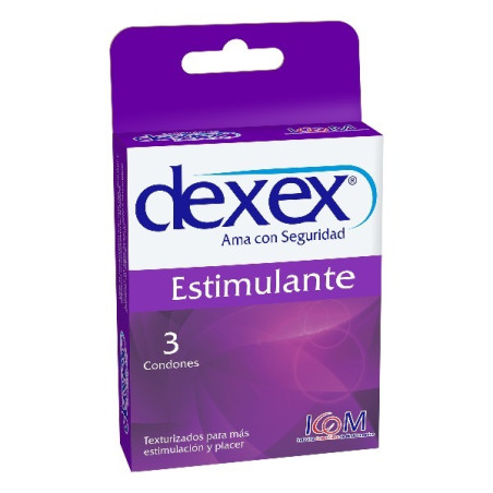 PRESERVATIVO DEXEX ESTIMULANTE 3 UNIDADES