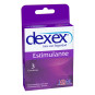 PRESERVATIVO DEXEX ESTIMULANTE 3 UNIDADES