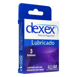 PRESERVATIVO DEXEX NORMAL-LUBRICADO 3 UNIDADES
