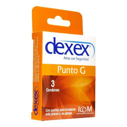PRESERVATIVO DEXEX PUNTO G 3 UNIDADES