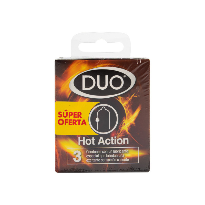 PRESERVATIVO SANAMED DUO HOT ACTION 3 UNIDADES