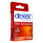 PRESERVATIVO DEXEX HOT SENSATION 3 UNIDADES