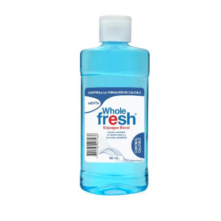 WHOLE FRESH ENJUAGUE BUCAL CONTROL CALCULO 60 ML