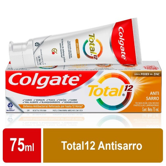 COLGATE CREMA TOTAL ANTI SARRO 75 ML